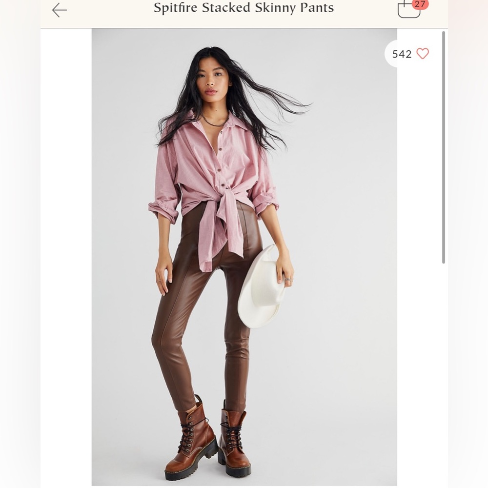 Free People Spitfire Stacked Skinny pants